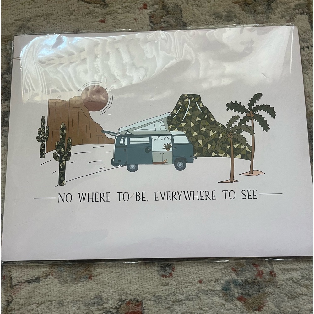 NWT 11x14 “no where to be, everywhere to see” print still in plastic
